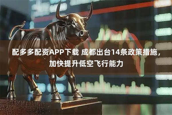 配多多配资APP下载 成都出台14条政策措施，加快提升低空飞行能力